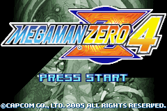 rockman zero 4 menu